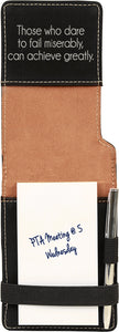 Leatherette Mini Notepad with Pen
