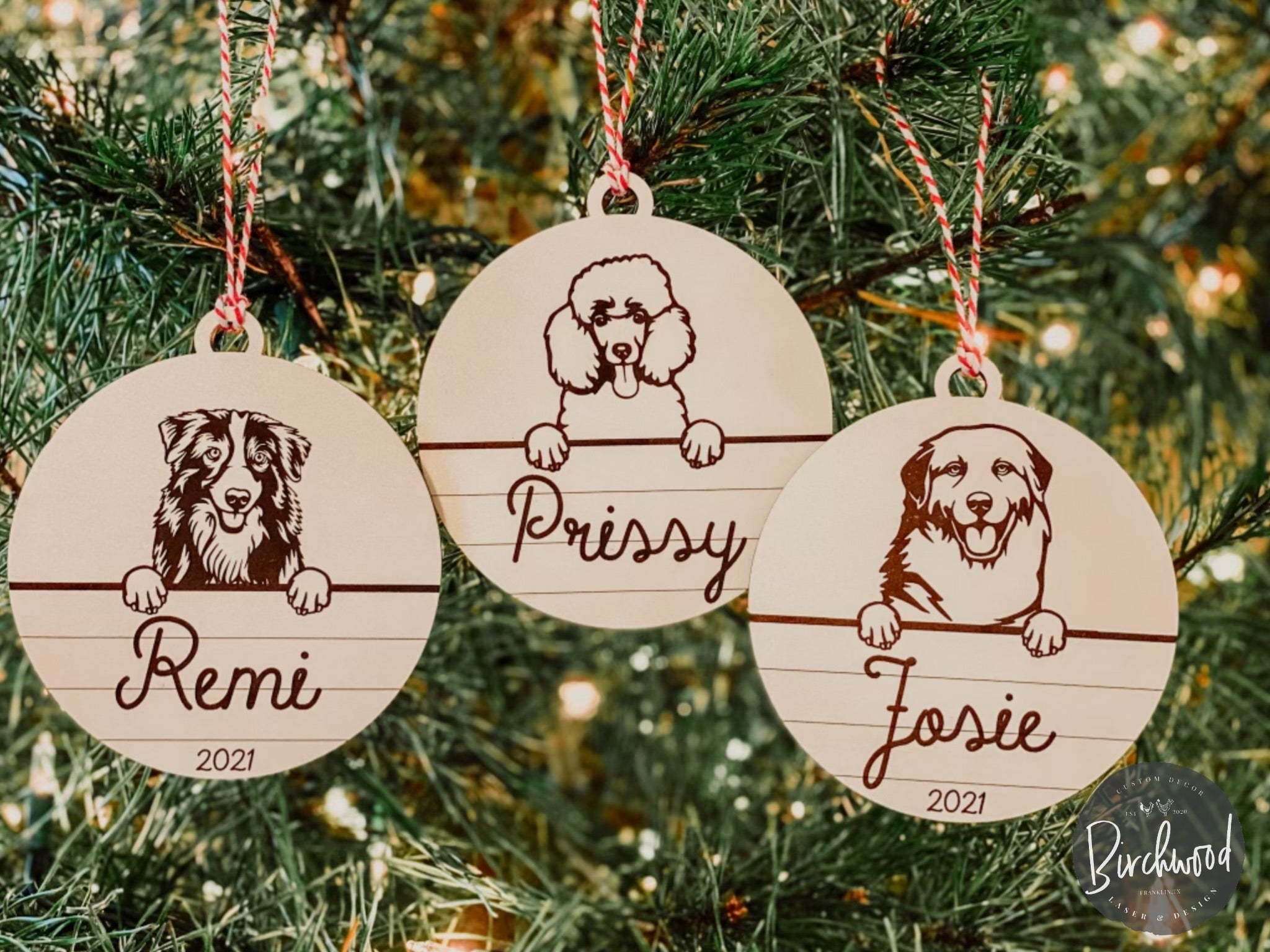 Pet Ornament - Personalized & Laser Engraved