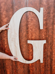 Wood Cutout Letter